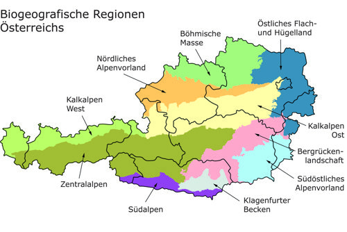 Biogeografische Regionen Österreichs